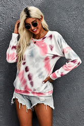 T-shirt Tie Dye à épaules tombantes